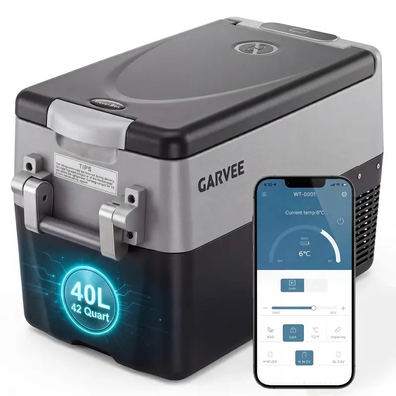 Portable 12V Car Refrigerator for Vehicles – Compact Car Fridge – Ideal for Travel, Road Trips, and Car Camping