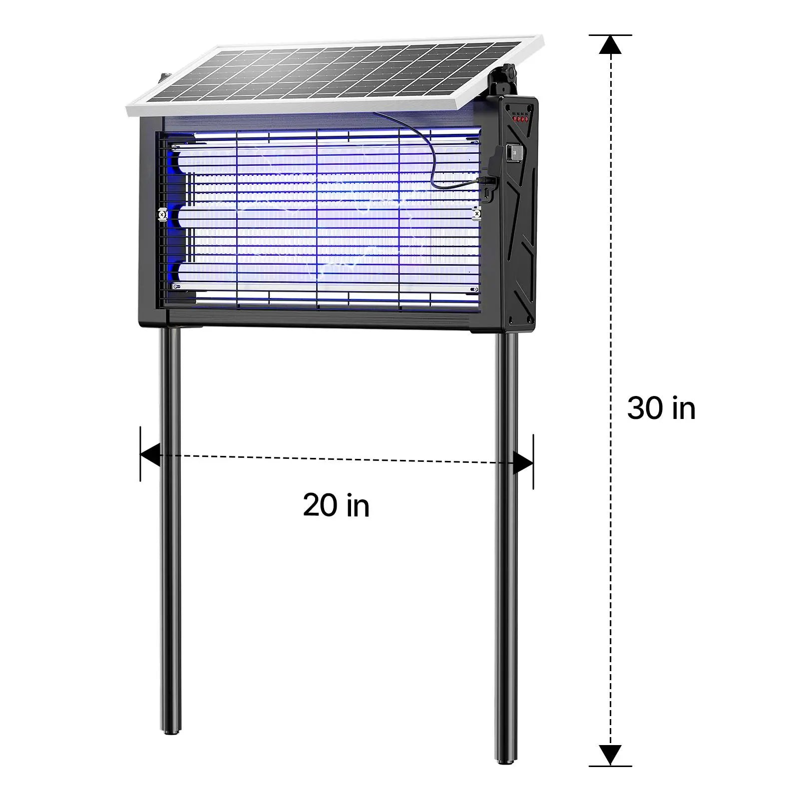 【Clearance Sale】OGERY 3500V Solar Bug Zapper, High Power Cordless Mosquito Zapper with Smart Light Sensor, Dual Solar & USB Rechargeable Insect Killer for Patio, Garden, Backyard, Outdoor Use,back to school,back to school haul