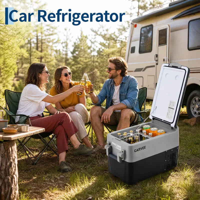 Portable 12V Car Refrigerator for Vehicles – Compact Car Fridge – Ideal for Travel, Road Trips, and Car Camping