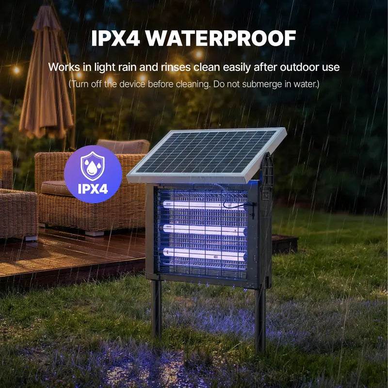 【Clearance Sale】OGERY 3500V Solar Bug Zapper, High Power Cordless Mosquito Zapper with Smart Light Sensor, Dual Solar & USB Rechargeable Insect Killer for Patio, Garden, Backyard, Outdoor Use,back to school,back to school haul