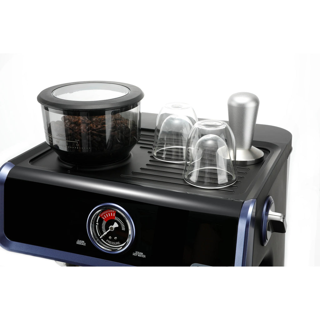 Cyetus All in One Home Barista Semi-Auto Espresso Machine Black CYK7601