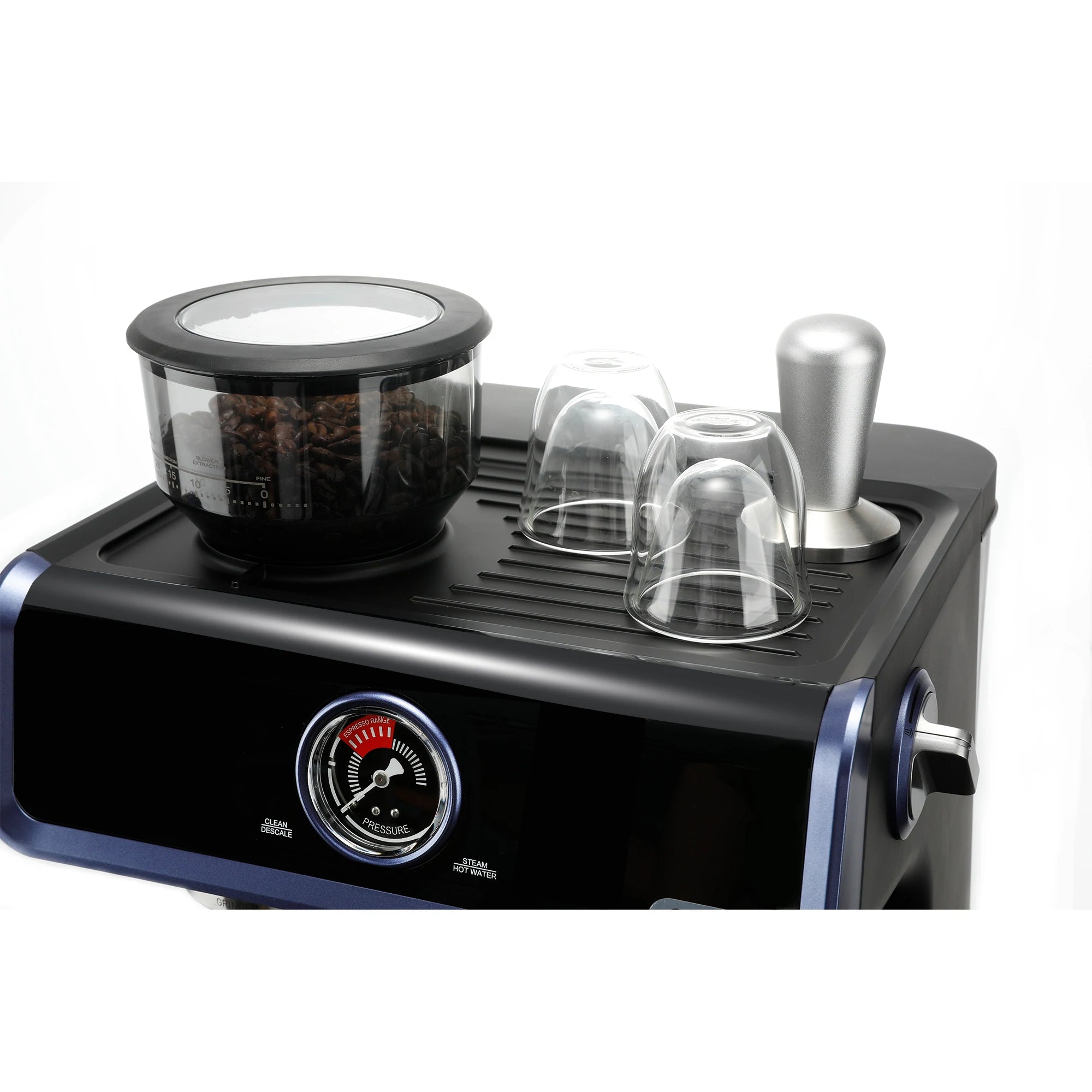 Cyetus All in One Home Barista Semi-Auto Espresso Machine Black CYK7601