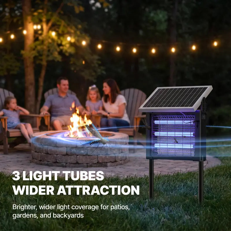 【Clearance Sale】OGERY 3500V Solar Bug Zapper, High Power Cordless Mosquito Zapper with Smart Light Sensor, Dual Solar & USB Rechargeable Insect Killer for Patio, Garden, Backyard, Outdoor Use,back to school,back to school haul